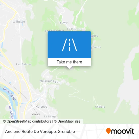 Anciene Route De Voreppe map