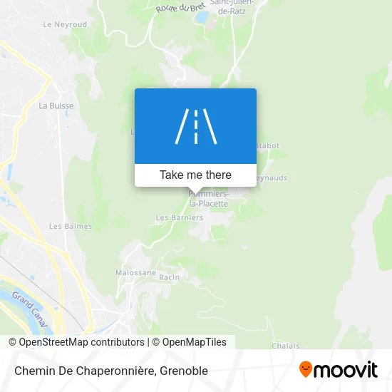 Chemin De Chaperonnière map