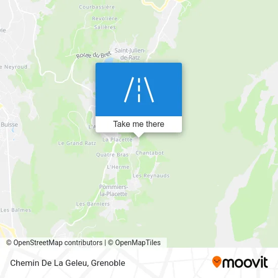 Chemin De La Geleu map