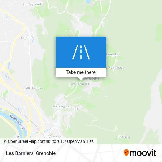 Les Barniers map