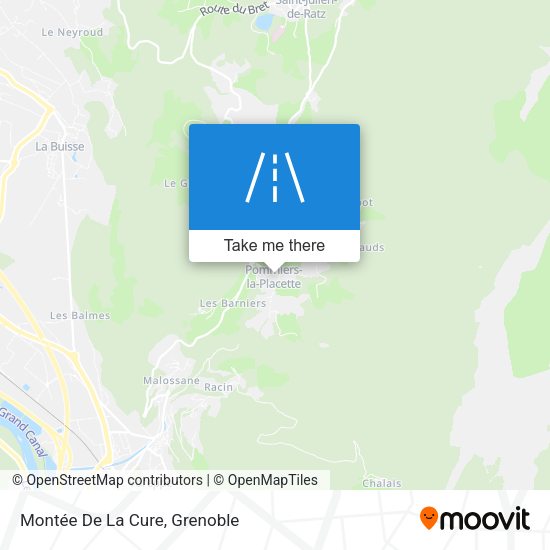 Montée De La Cure map