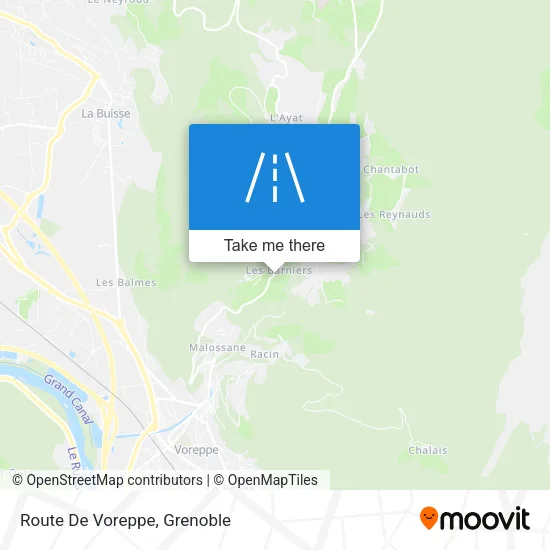 Route De Voreppe map