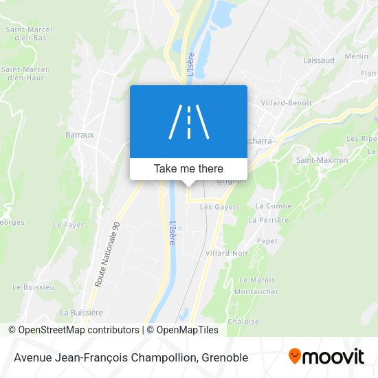 Avenue Jean-François Champollion map
