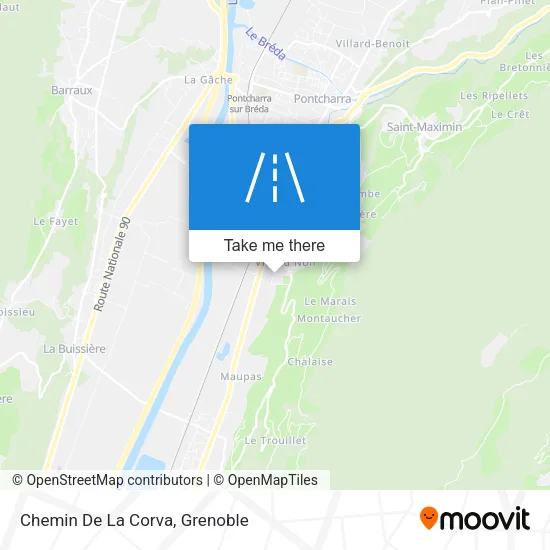 Chemin De La Corva map