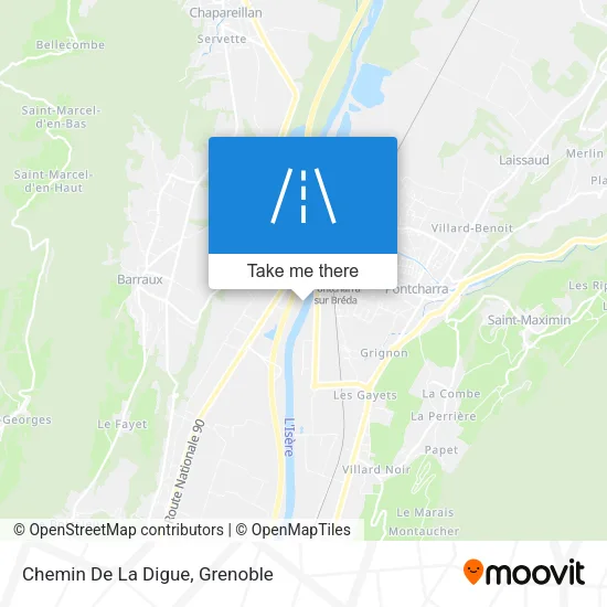 Chemin De La Digue map