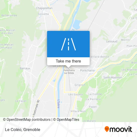 Le Coléo map