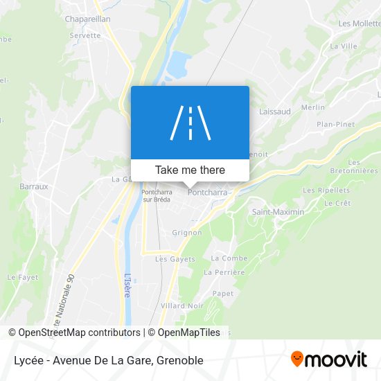 Lycée - Avenue De La Gare map