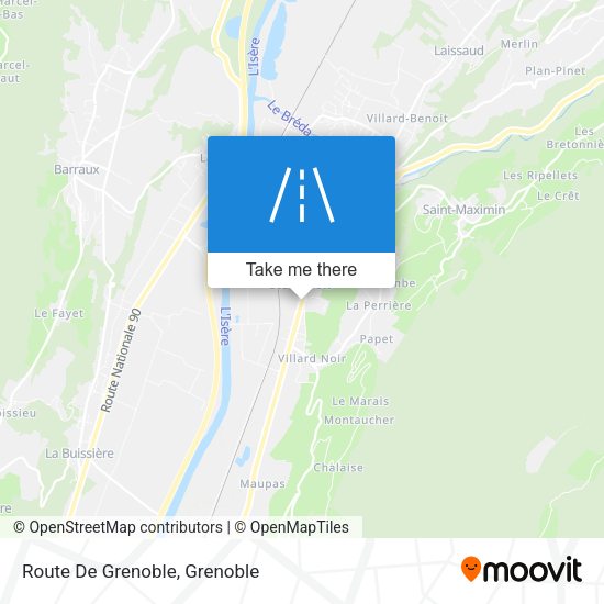 Route De Grenoble map