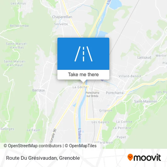 Route Du Grésivaudan map