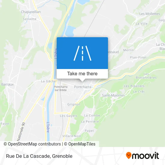 Rue De La Cascade map