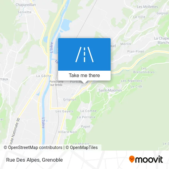Rue Des Alpes map