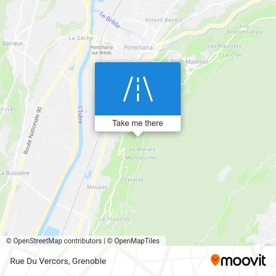 Rue Du Vercors map