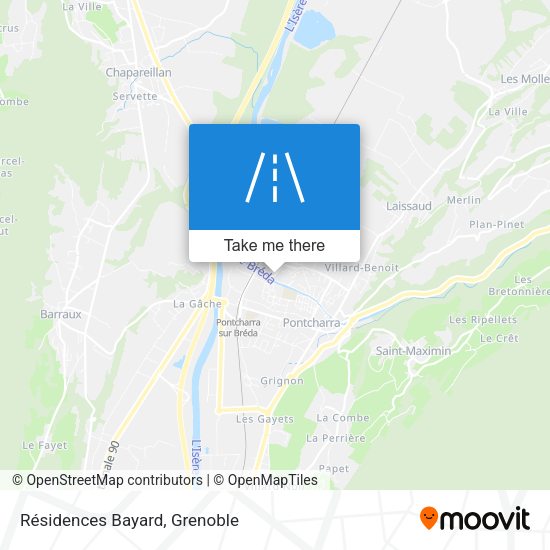 Résidences Bayard map