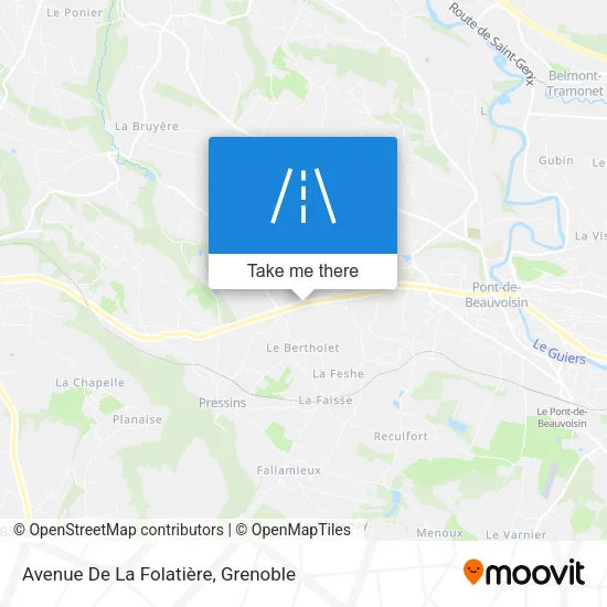 Avenue De La Folatière map
