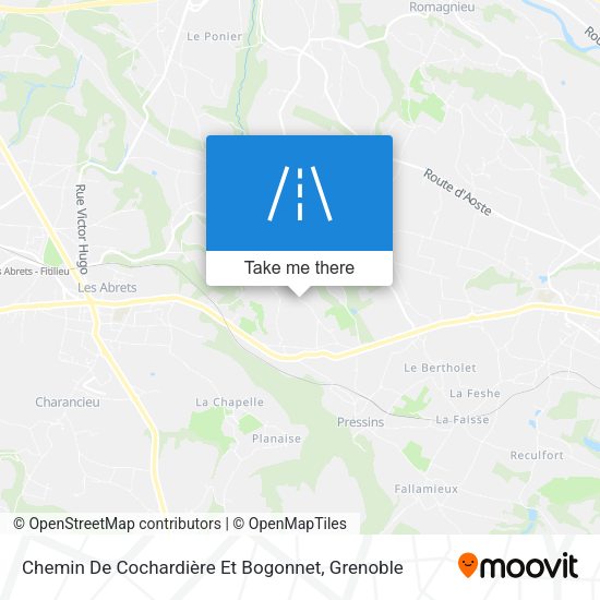Chemin De Cochardière Et Bogonnet map