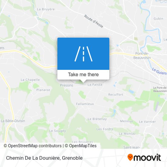 Chemin De La Dounière map