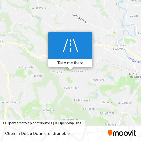 Chemin De La Dounière map