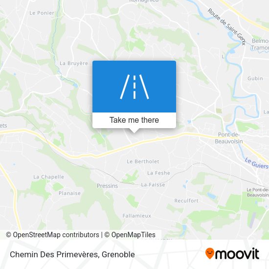 Chemin Des Primevères map