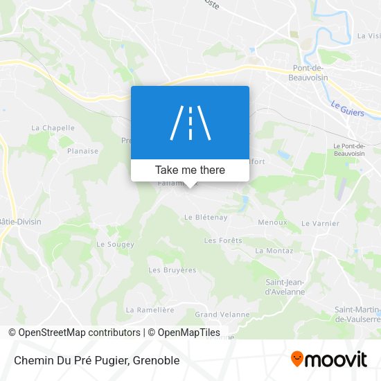 Chemin Du Pré Pugier map