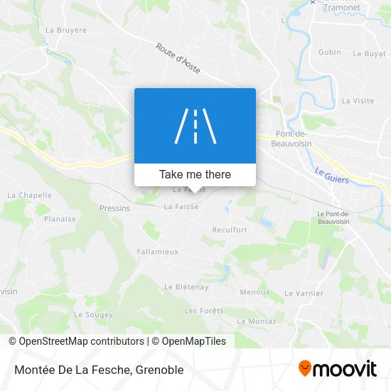 Montée De La Fesche map
