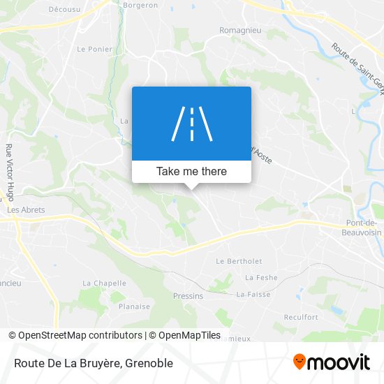 Route De La Bruyère map