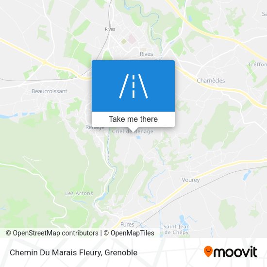 Chemin Du Marais Fleury map