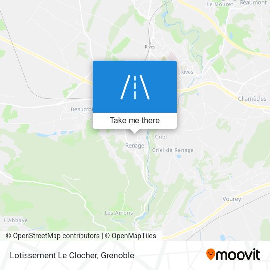 Lotissement Le Clocher map