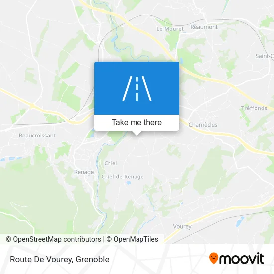 Route De Vourey map