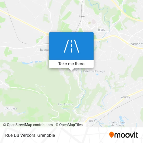 Rue Du Vercors map