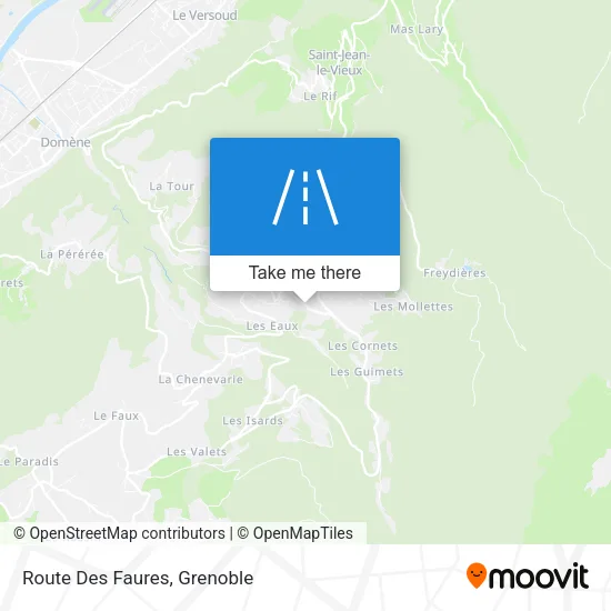 Route Des Faures map