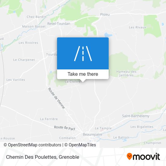 Chemin Des Poulettes map