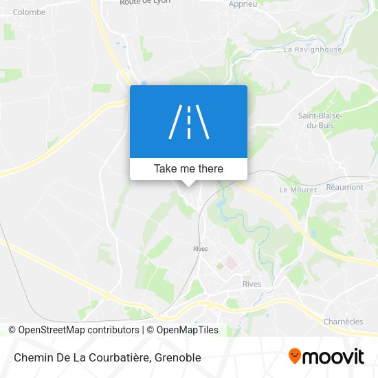 Chemin De La Courbatière map