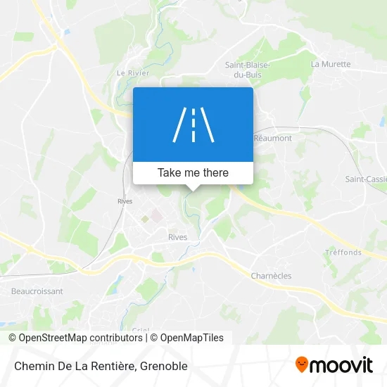 Chemin De La Rentière map