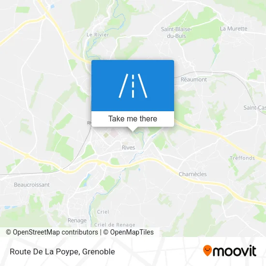 Route De La Poype map