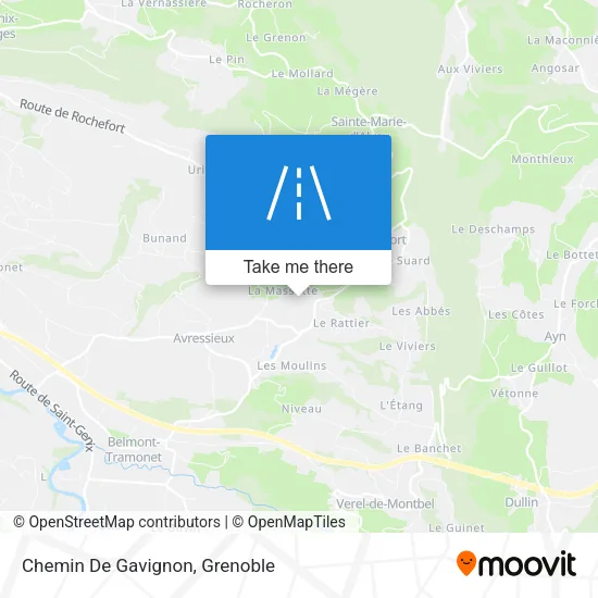 Chemin De Gavignon map