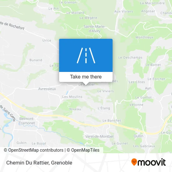 Chemin Du Rattier map
