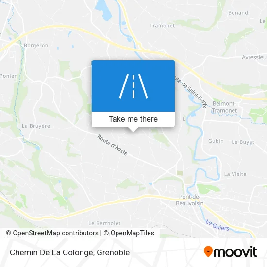 Chemin De La Colonge map