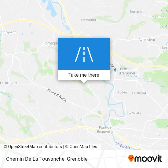 Chemin De La Touvanche map