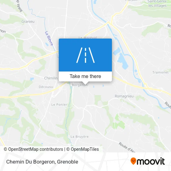 Chemin Du Borgeron map