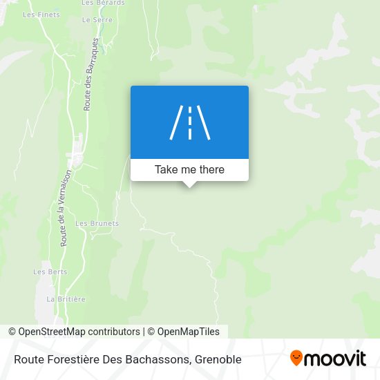 Route Forestière Des Bachassons map
