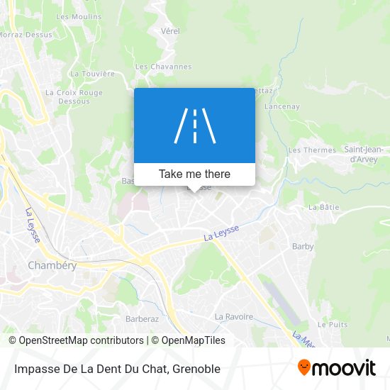 Impasse De La Dent Du Chat map