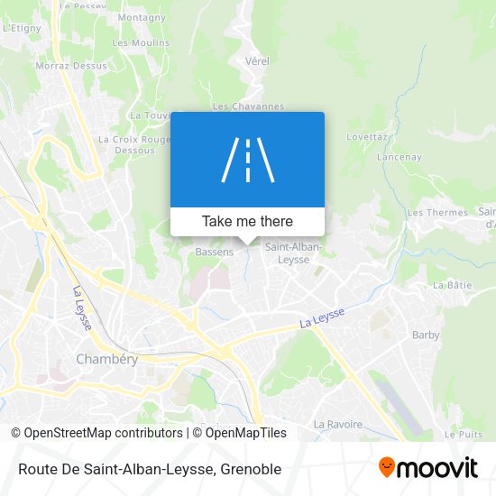 Route De Saint-Alban-Leysse map