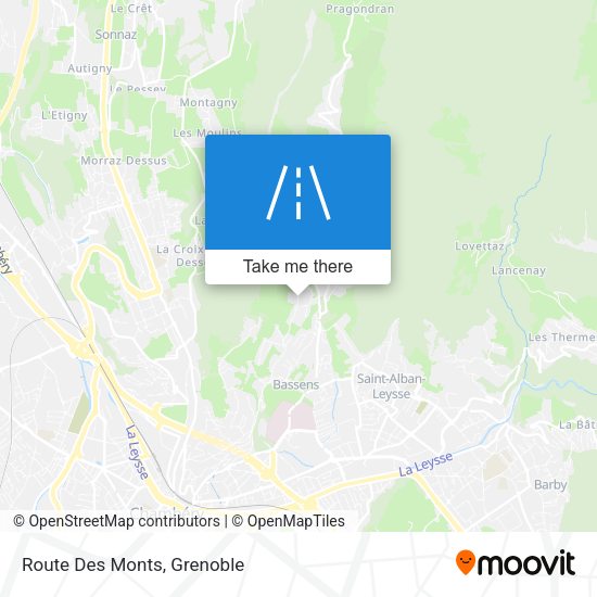 Route Des Monts map