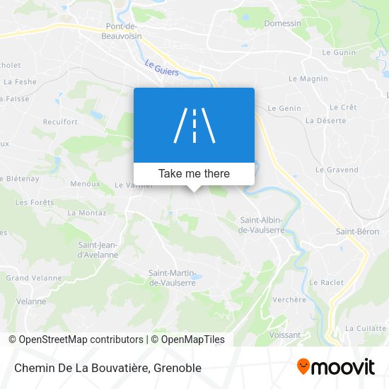 Chemin De La Bouvatière map