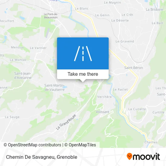 Chemin De Savagneu map