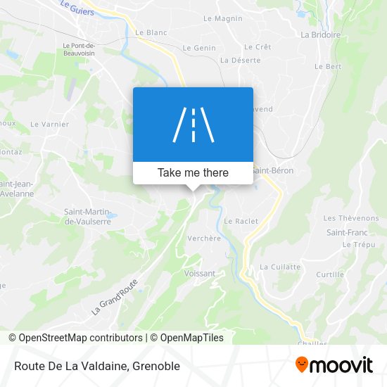 Route De La Valdaine map