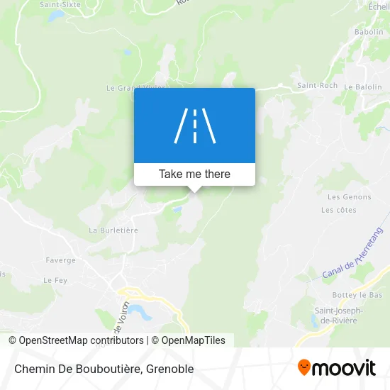 Chemin De Bouboutière map