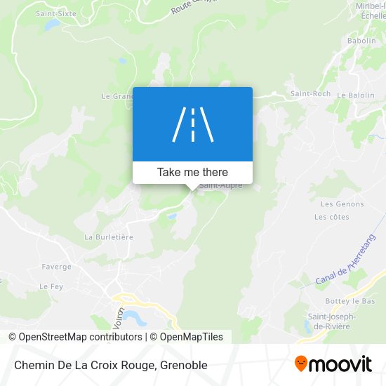 Chemin De La Croix Rouge map