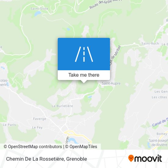 Chemin De La Rossetière map