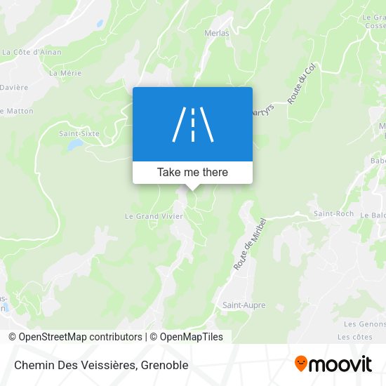 Chemin Des Veissières map